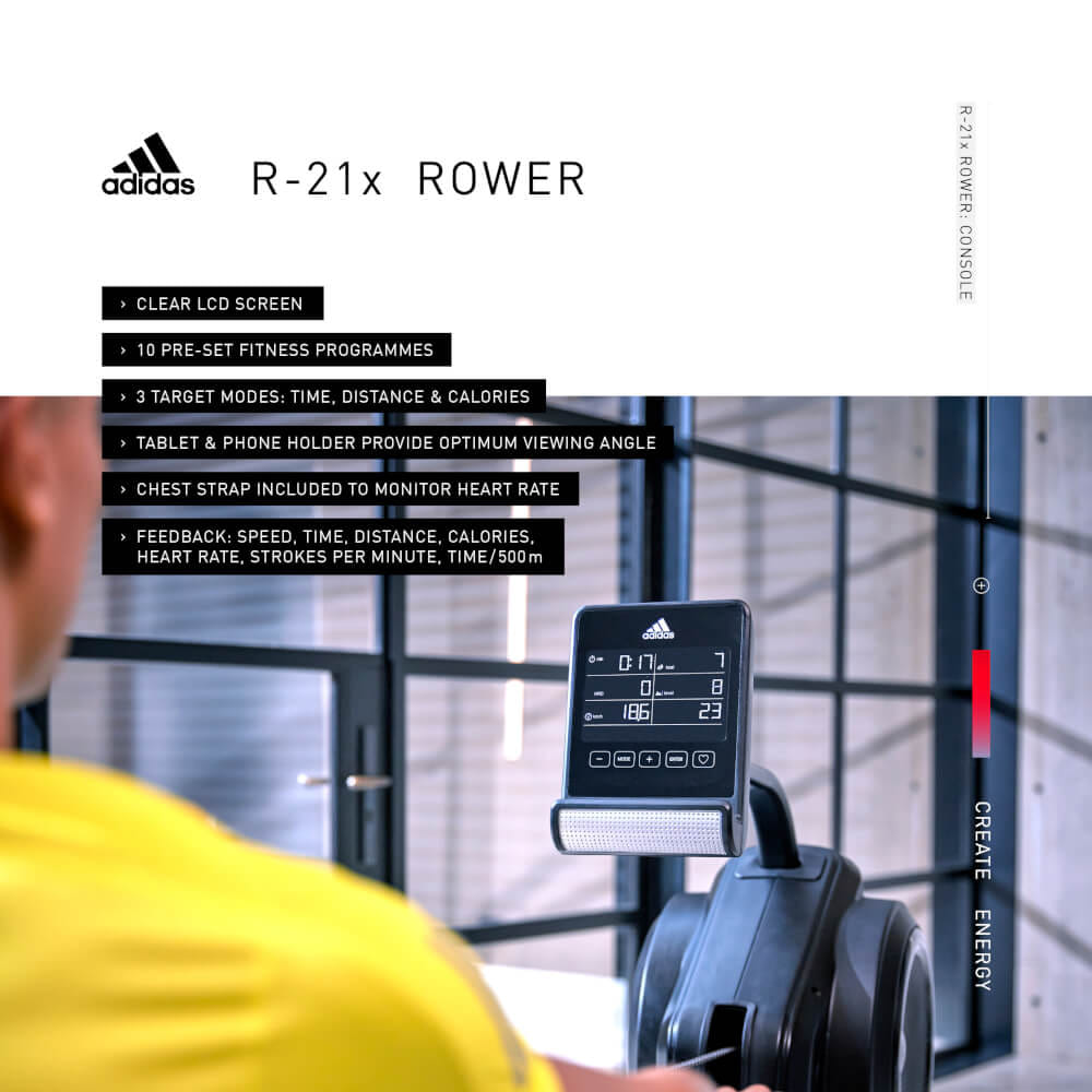 เครื่องกรรเชียงบกแบบลม Adidas R-21x Rower_6
